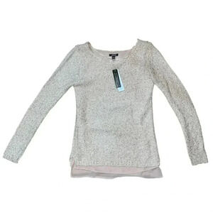 Apt 9 Blush Pink Sequin Knit Sweater